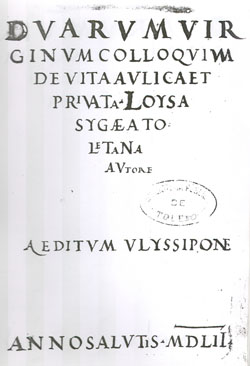 Abb. 7: Titelblatt Colloquium 1552
