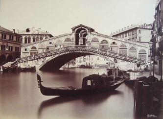 Carlo Naya: Venezia. Ponte di Rialto (1875)